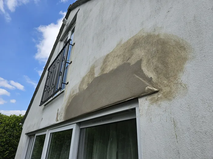 Failed render cut back to sound masonry before re-rendering