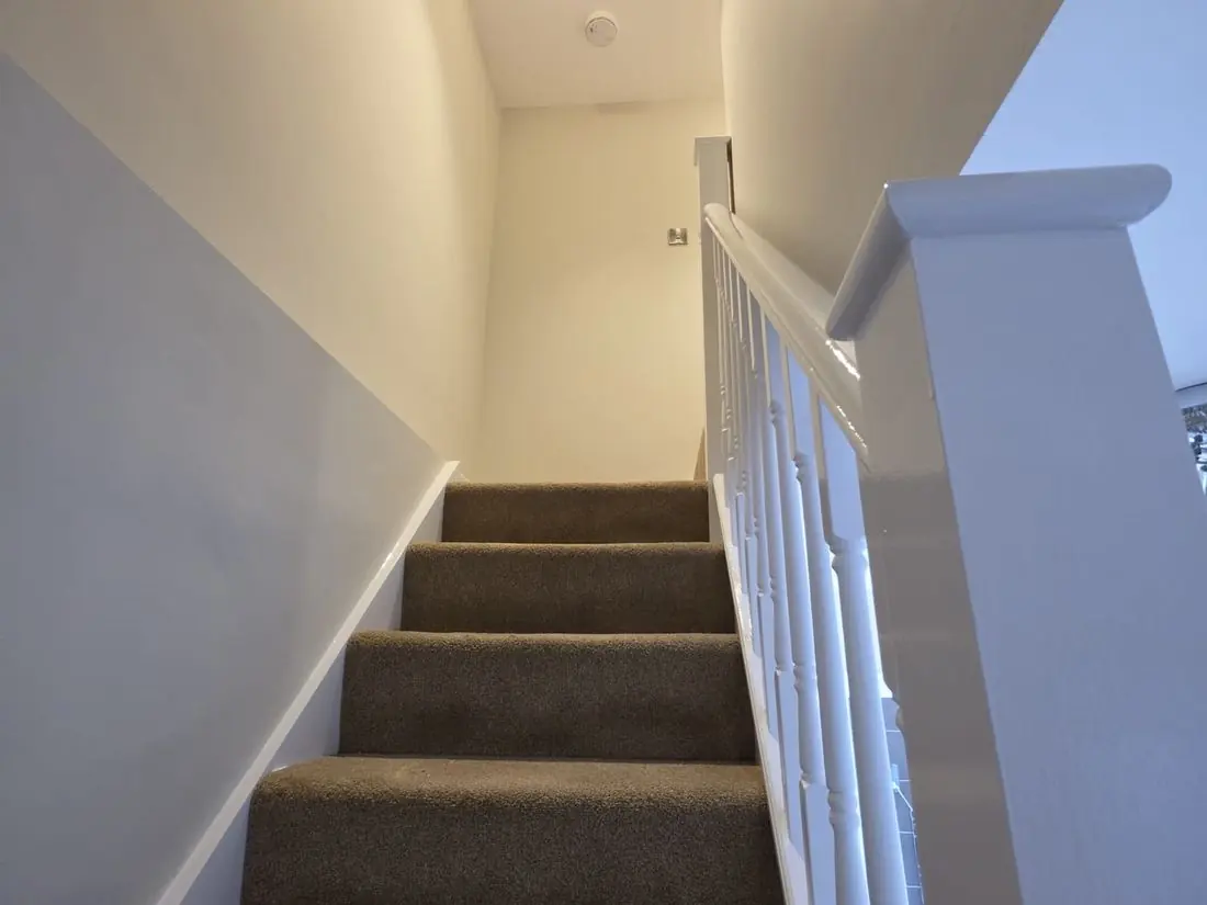 Landing and staircase after redecoration